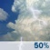 Wednesday: Scattered showers and thunderstorms before 2pm, then a chance of showers and thunderstorms. Partly sunny, with a high near 87. Southwest wind 9 to 14 mph, with gusts as high as 20 mph. Chance of precipitation is 50%. Wednesday: Scattered Showers And Thunderstorms